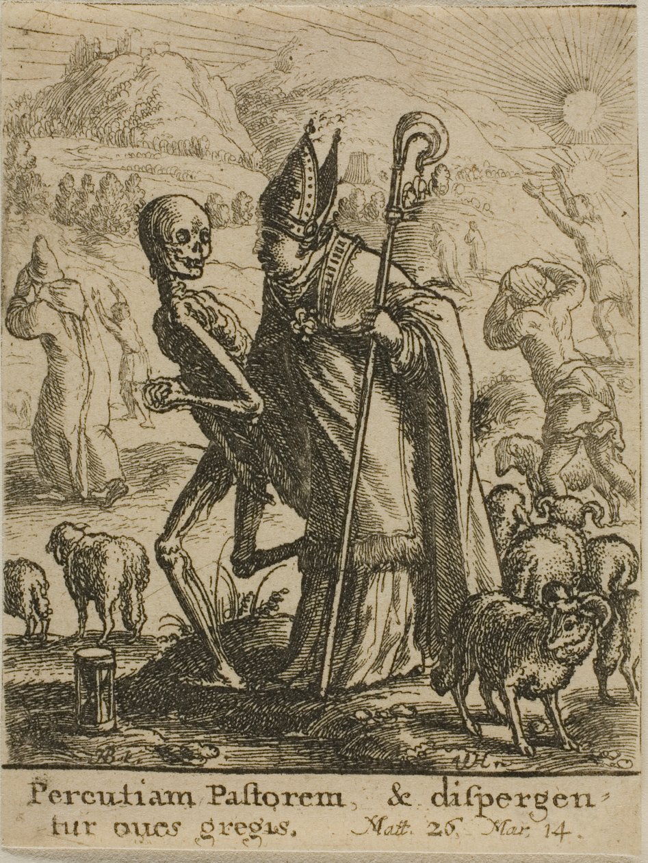 Piispa ja kuolema tekijältä Wenceslaus Hollar