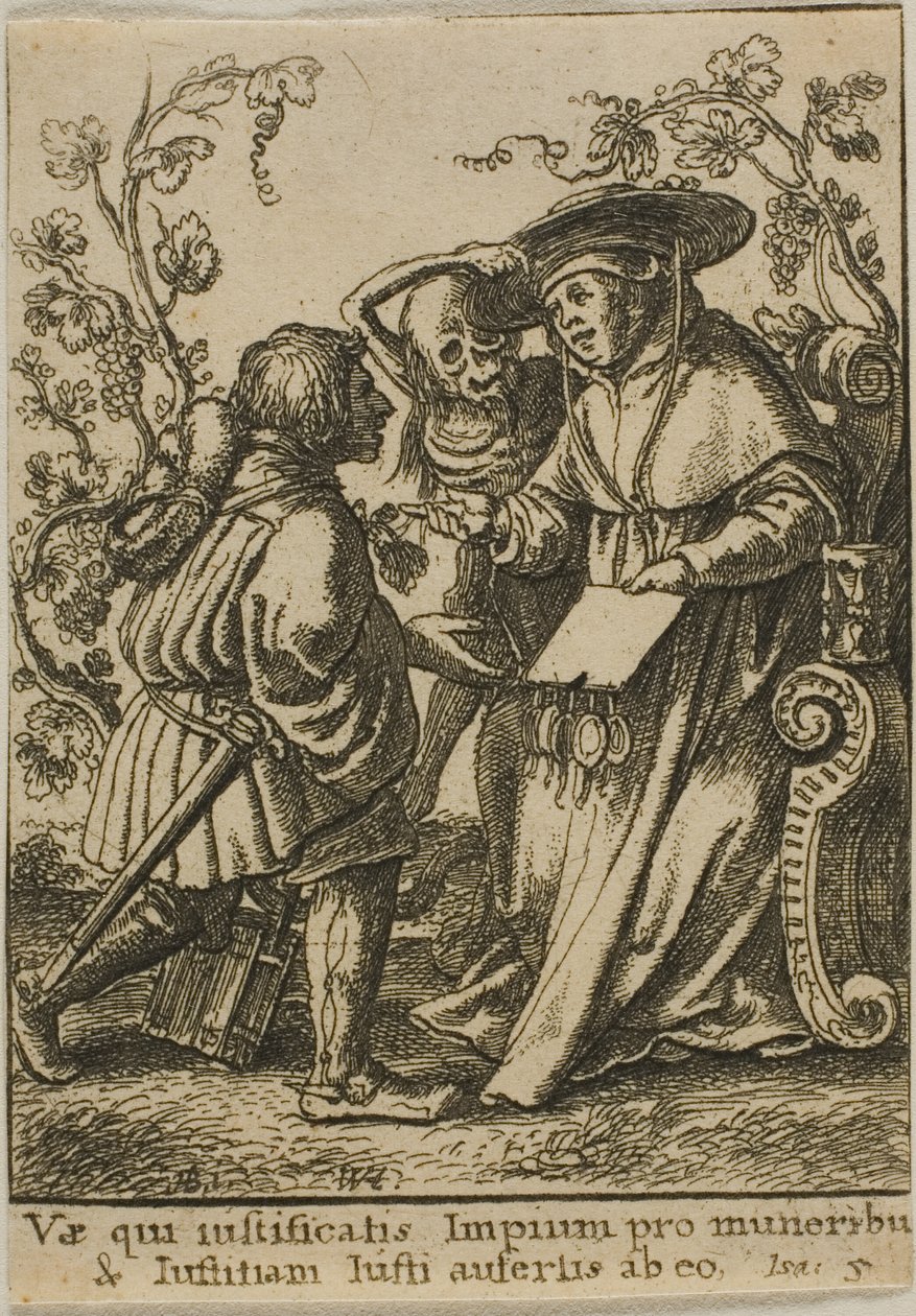 Kardinaali ja kuolema tekijältä Wenceslaus Hollar