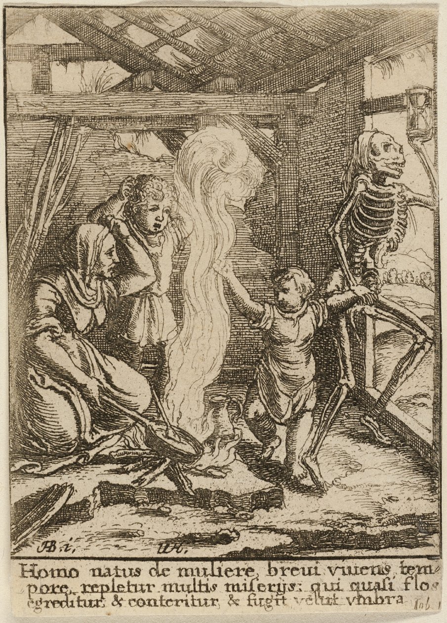 Lapsi ja kuolema tekijältä Wenceslaus Hollar