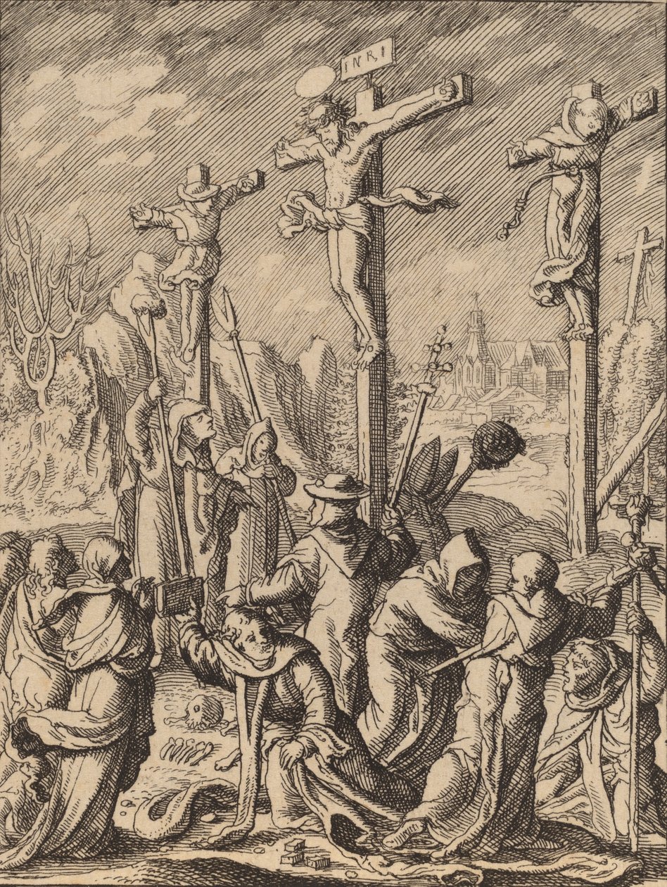 Ristiinnaulitseminen. tekijältä Wenceslaus Hollar