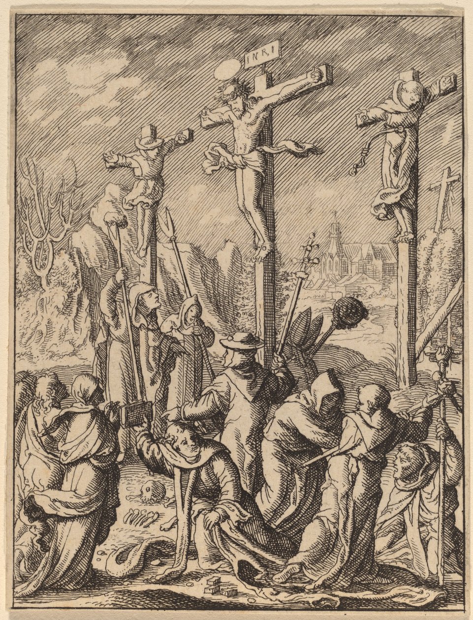 Ristiinnaulitseminen tekijältä Wenceslaus Hollar