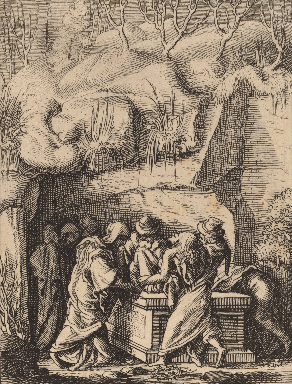 Hautaus. tekijältä Wenceslaus Hollar