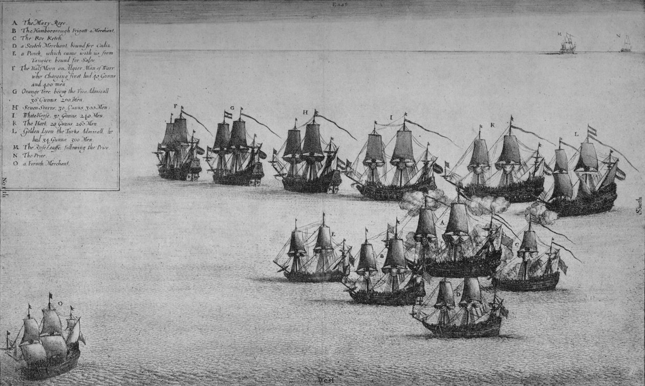 Maria Ruusun taistelu, 1669 tekijältä Wenceslaus Hollar
