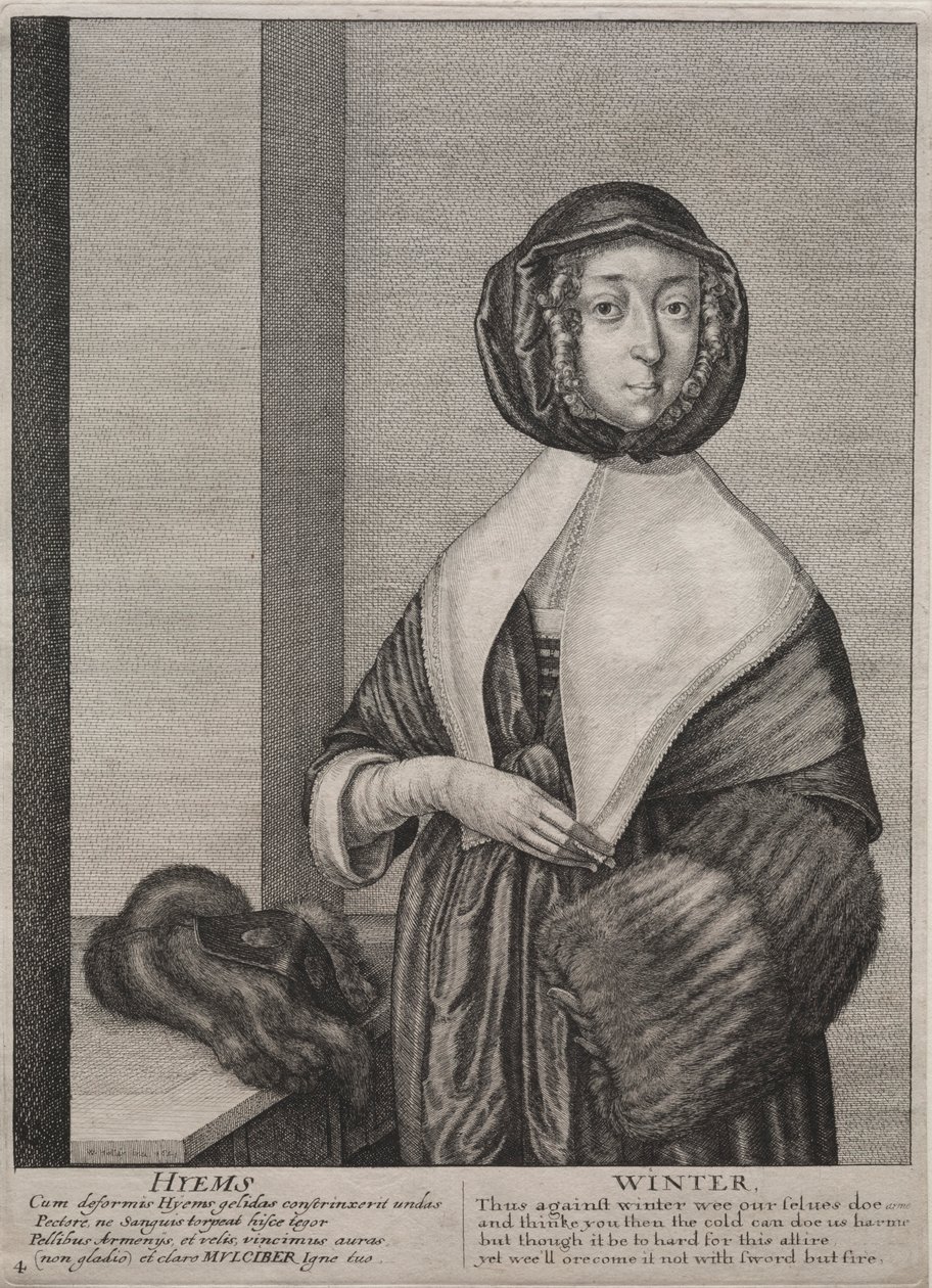 Neljä vuodenaikaa: Talvi, 1641. tekijältä Wenceslaus Hollar