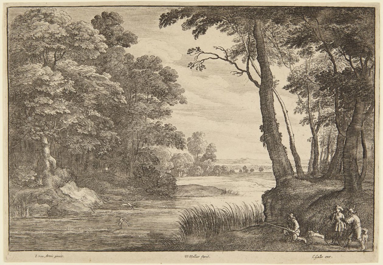 Haikaran metsästys tekijältä Wenceslaus Hollar