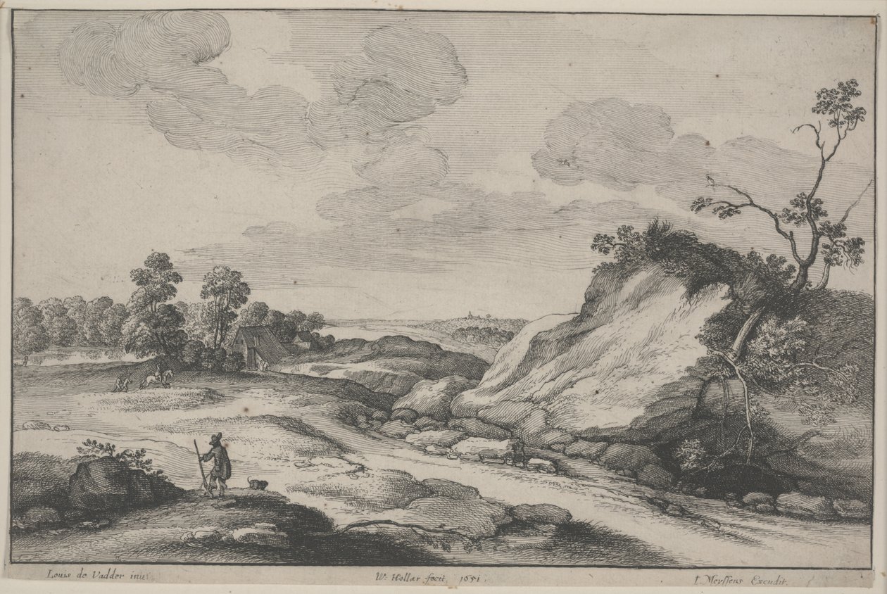 Metsästäjä tekijältä Wenceslaus Hollar