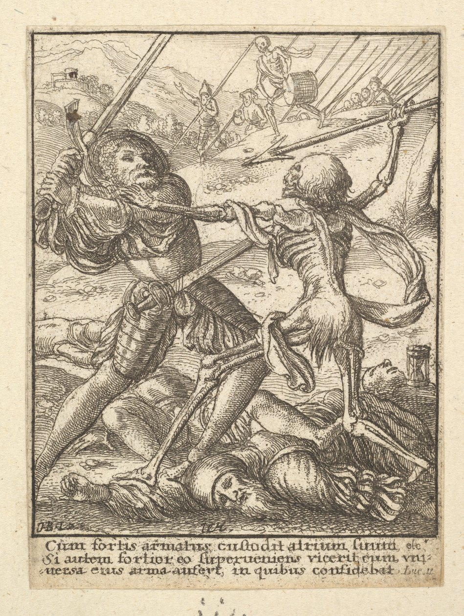 Ritari, Kuolemantanssista, 1651. tekijältä Wenceslaus Hollar