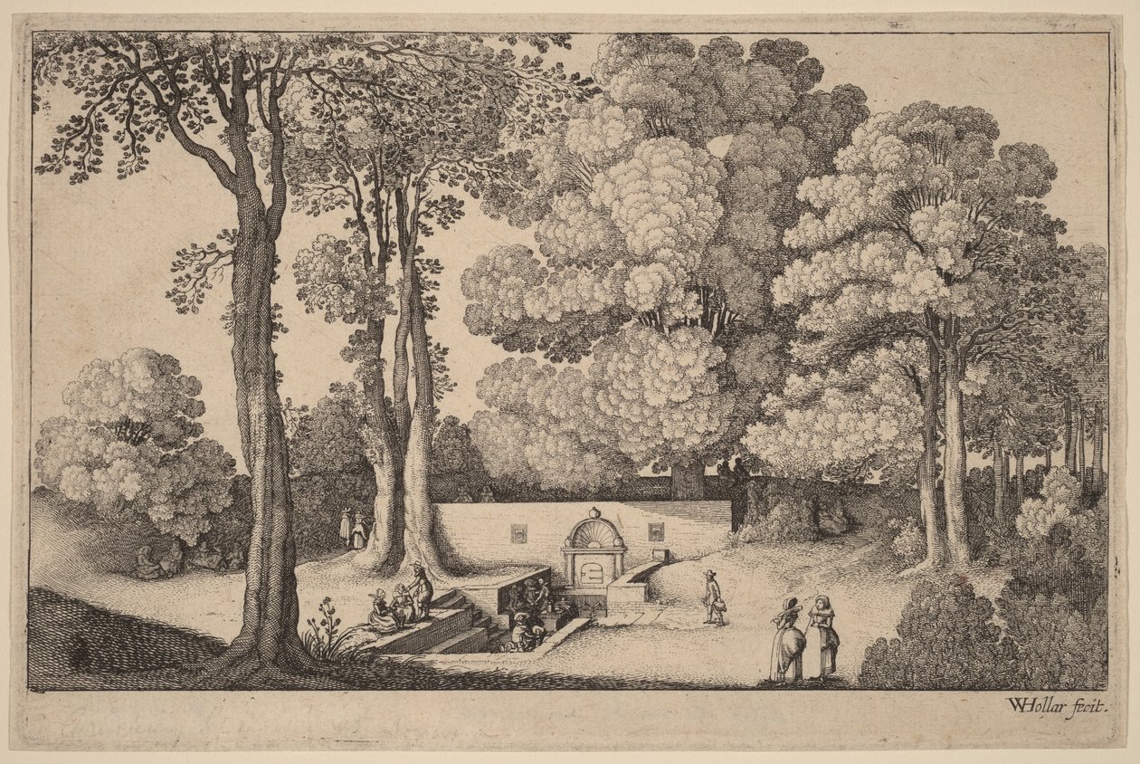 Mineraalilähde tekijältä Wenceslaus Hollar