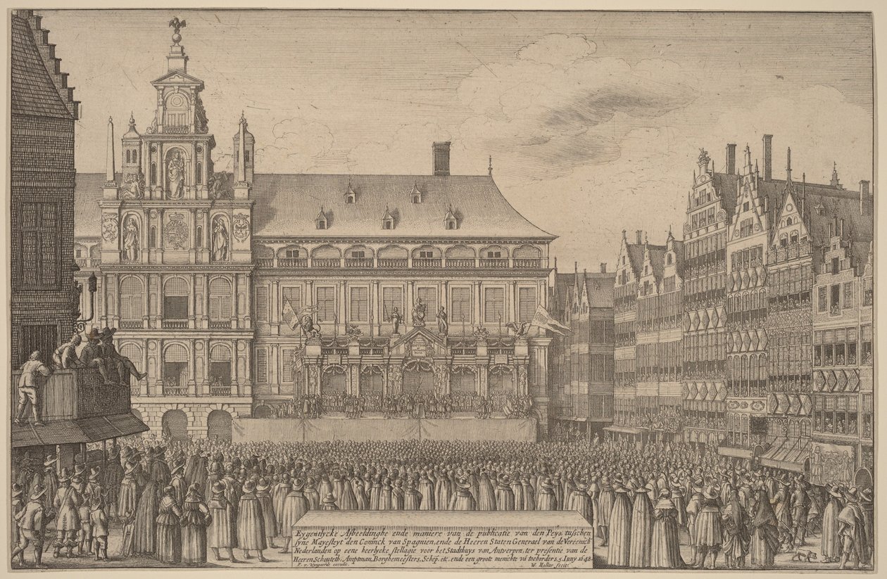 Münsterin rauha tekijältä Wenceslaus Hollar