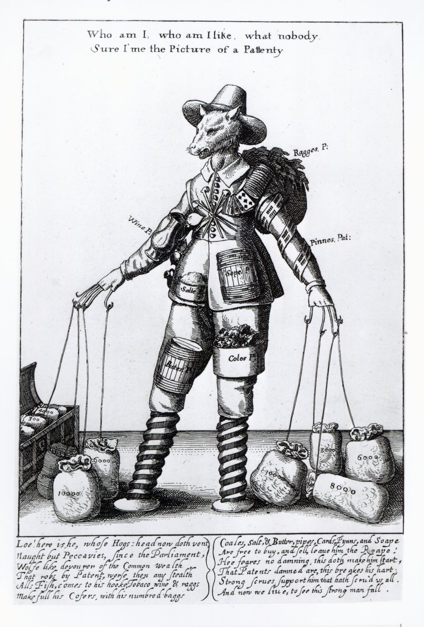 "Pattentyn kuva", noin 1641-50. tekijältä Wenceslaus Hollar
