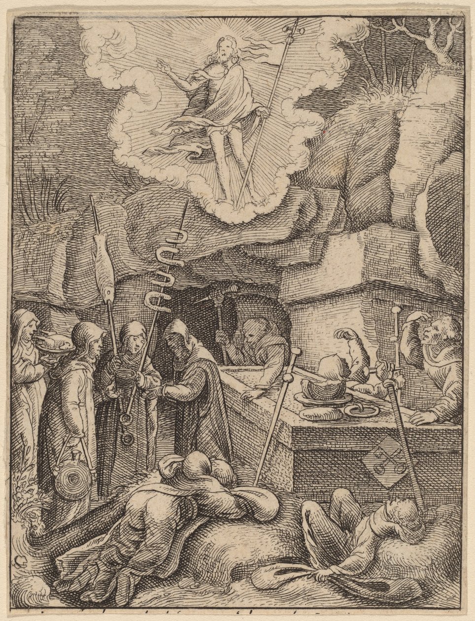 Ylösnousemus tekijältä Wenceslaus Hollar
