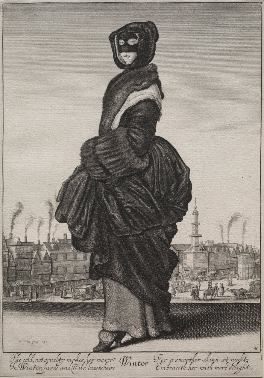 Vuodenajat: Talvi, 1643-1644. tekijältä Wenceslaus Hollar