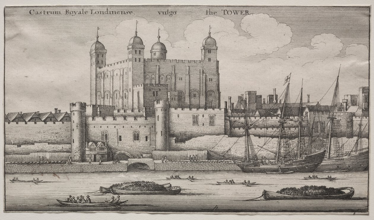 Tower, Lontoo tekijältä Wenceslaus Hollar