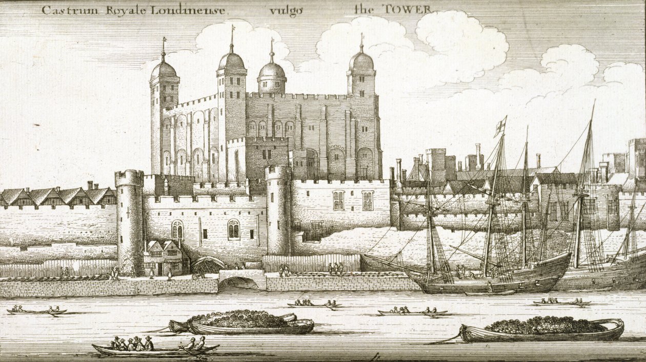 Lontoon Tower, 1647 tekijältä Wenceslaus Hollar