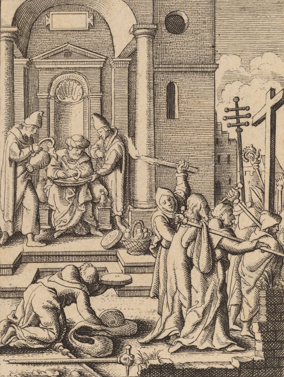 Käsien pesu. tekijältä Wenceslaus Hollar