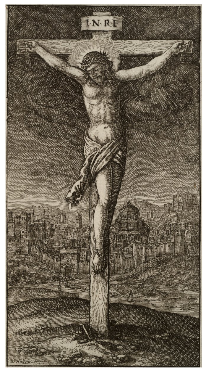 Ristiinnaulitseminen tekijältä Wenceslaus Hollar