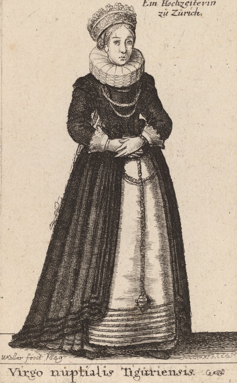 Tigurian häiden neitsyt, 1649. tekijältä Wenceslaus Hollar