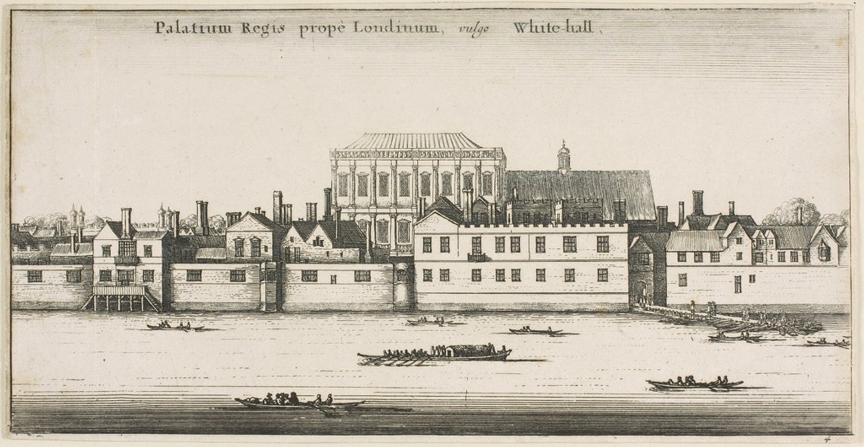 Whitehall joelta tekijältä Wenceslaus Hollar