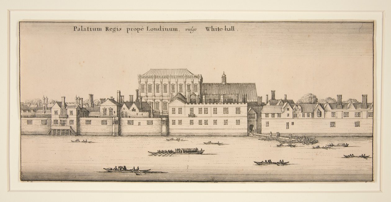 Whitehall joelta nähtynä tekijältä Wenceslaus Hollar