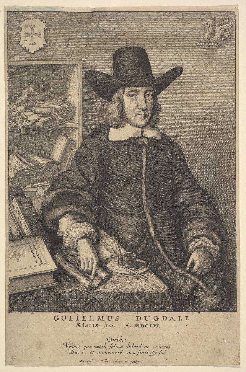 William Dugdale, 1625-77. tekijältä Wenceslaus Hollar