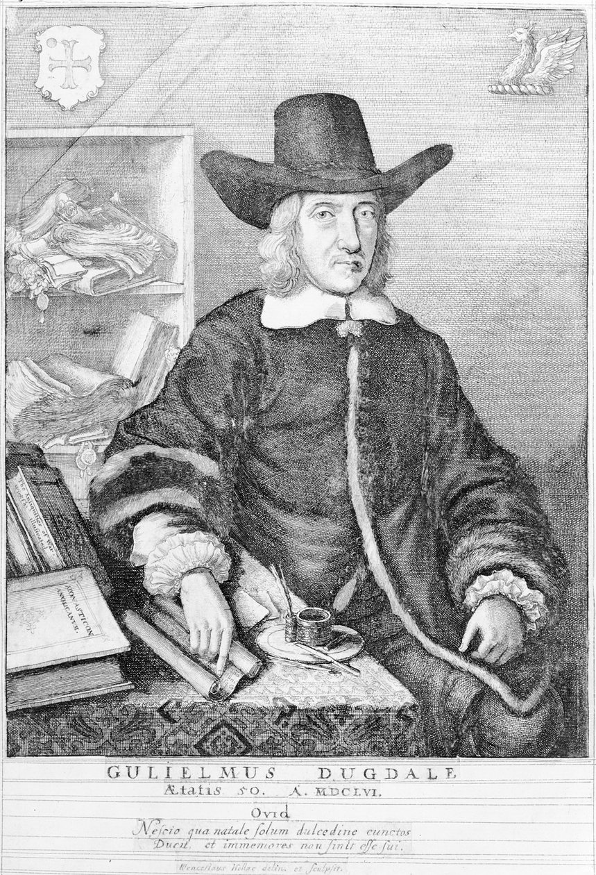 William Dugdale, 1656 tekijältä Wenceslaus Hollar