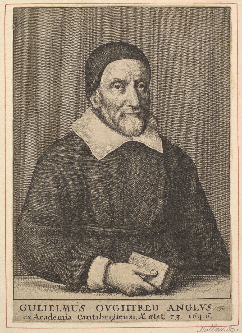 William Ooughtred, 1644. tekijältä Wenceslaus Hollar