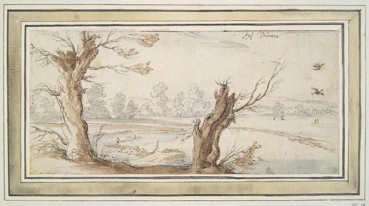 Pajut Rur-joen varrella tekijältä Wenceslaus Hollar