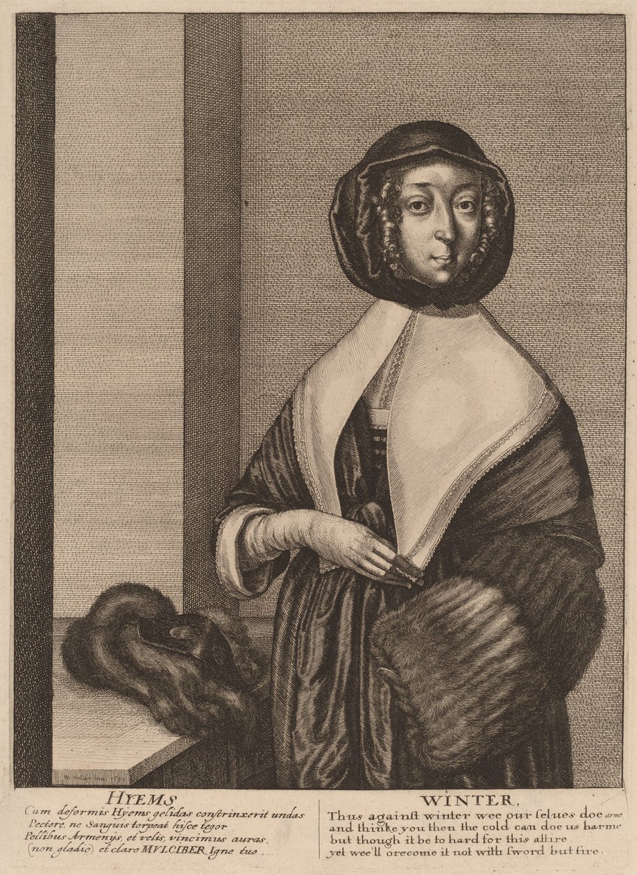 Talvi, 1641. tekijältä Wenceslaus Hollar