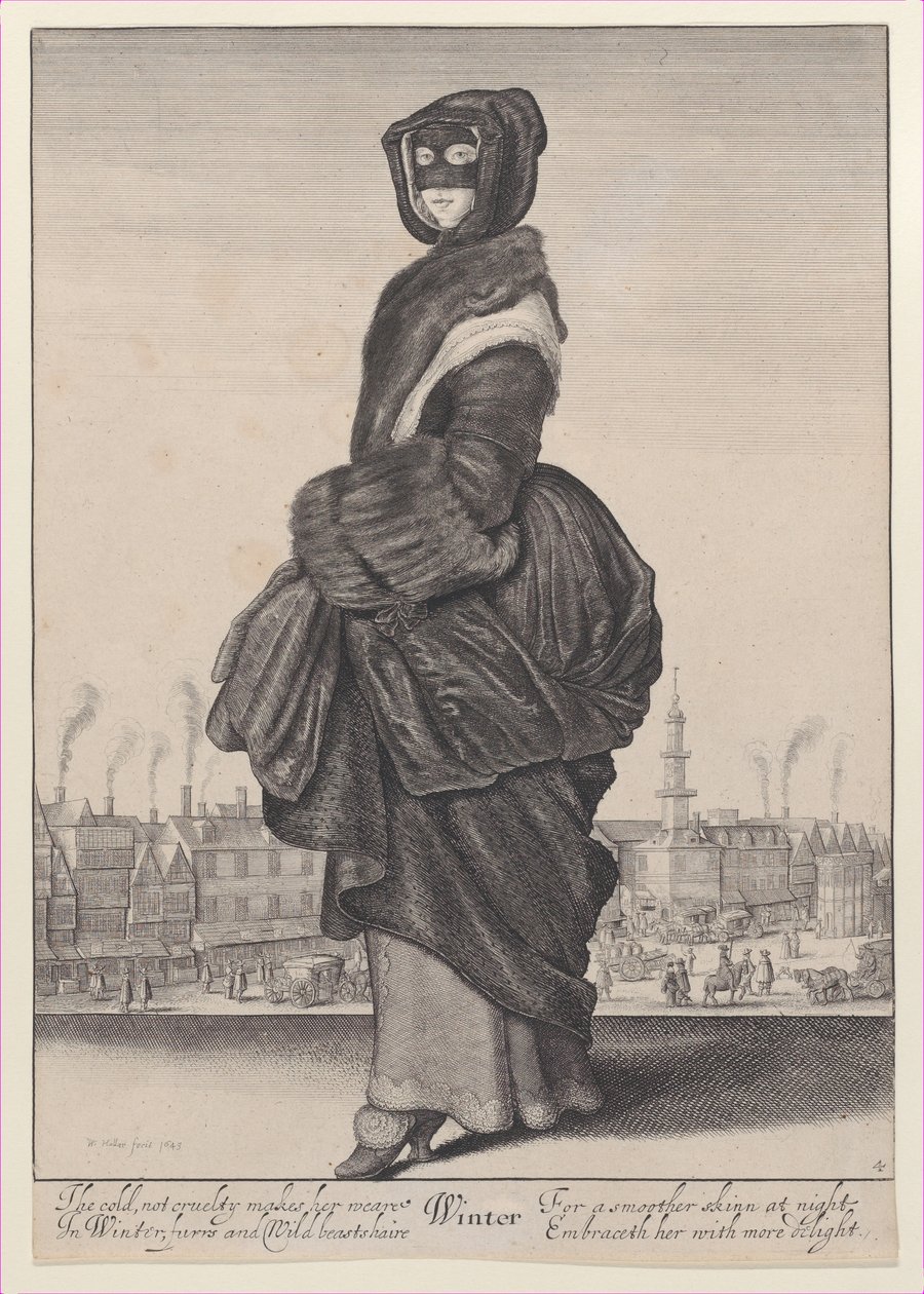 Talvi, Vuodenajat, 1643-44, 1643-44. tekijältä Wenceslaus Hollar