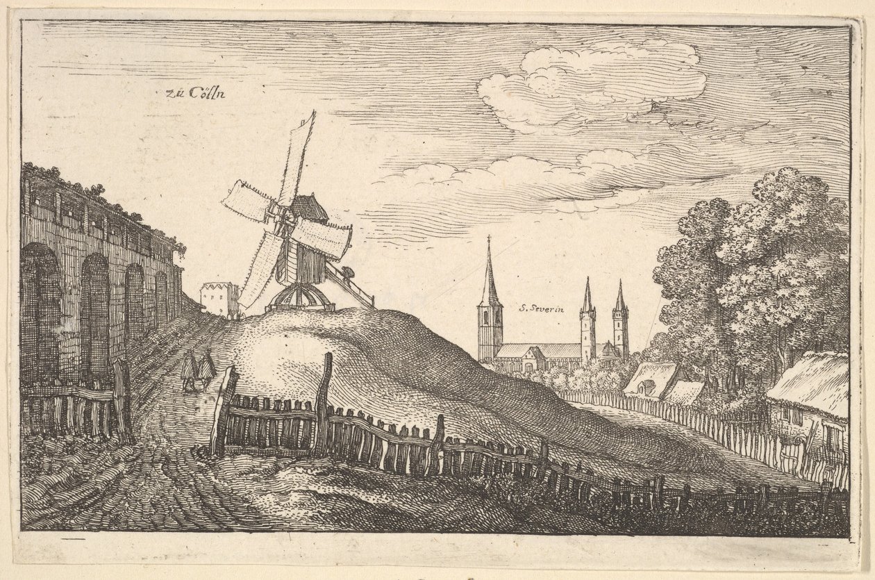 Zü Cölln Köln, 1643. tekijältä Wenceslaus Hollar