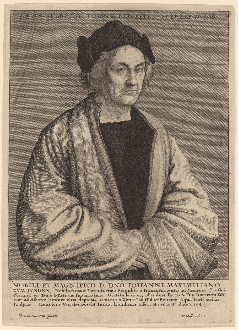 Albrecht Durerin isä tekijältä Wenceslaus Hollar after Albrecht Dürer
