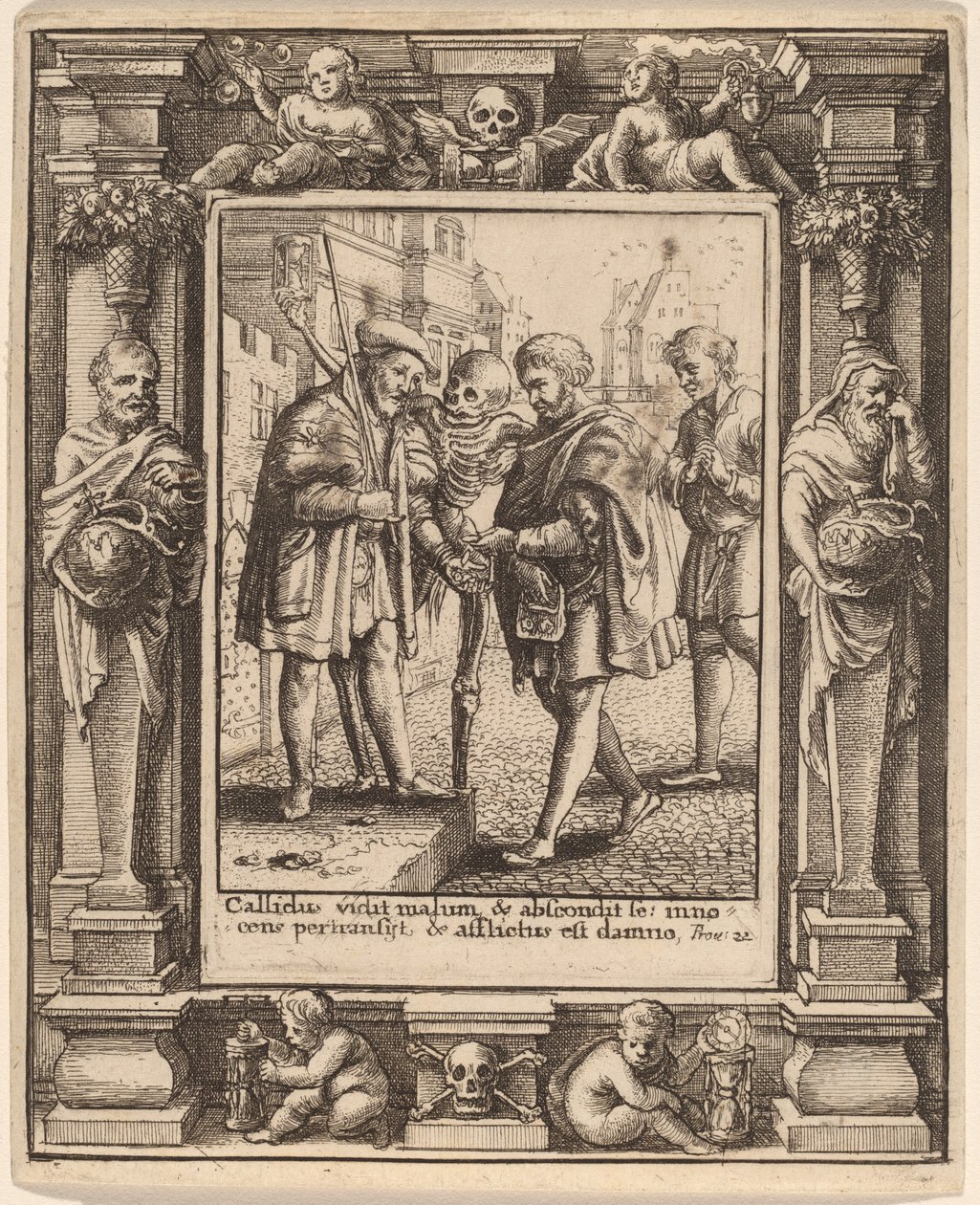 Advocat finlandès tekijältä Wenceslaus Hollar after Hans Holbein the Younger after Abraham van Diepenbeeck