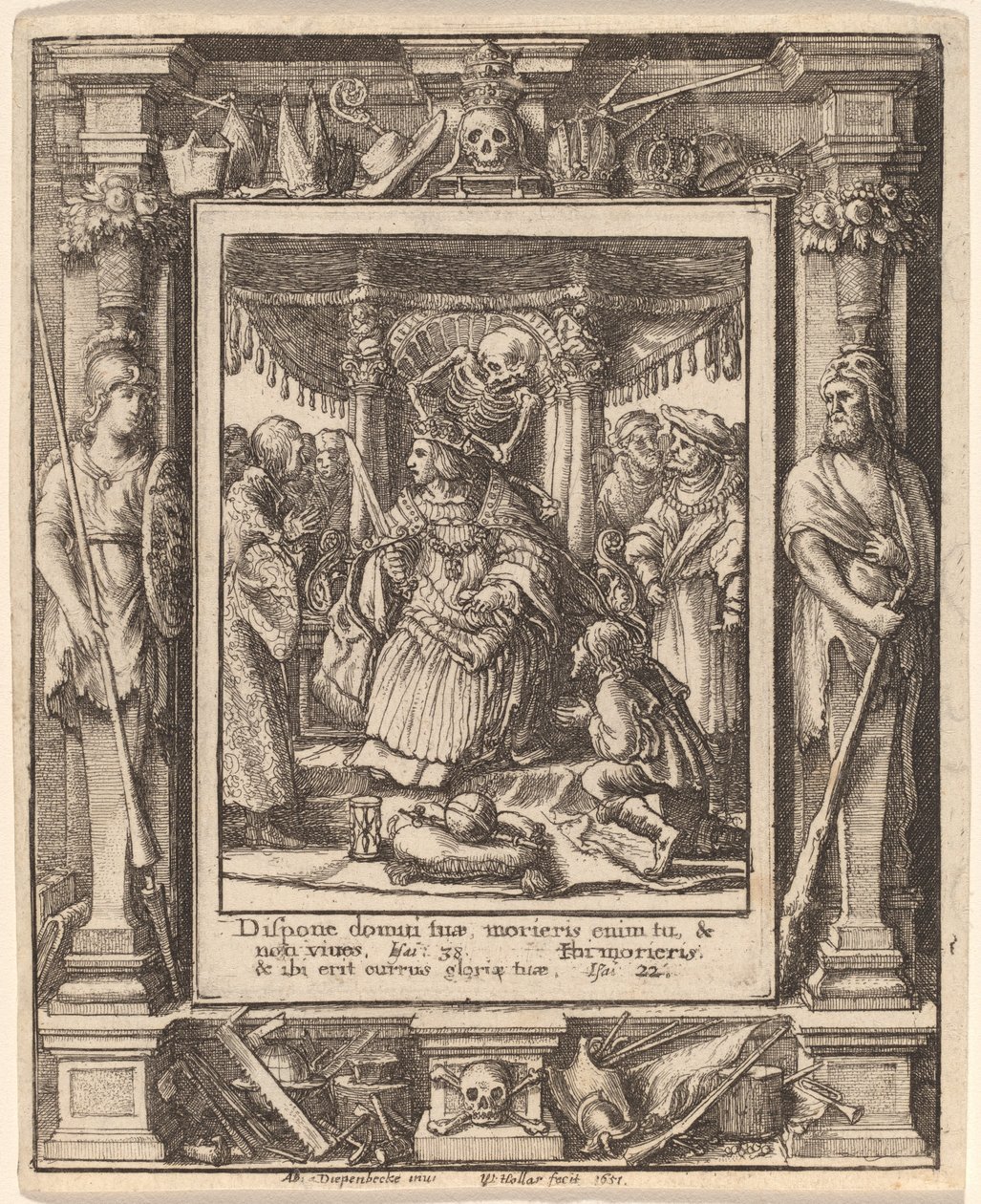 Keisari tekijältä Wenceslaus Hollar after Hans Holbein the Younger after Abraham van Diepenbeeck