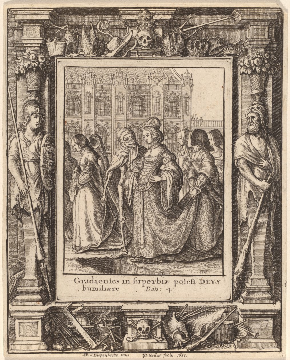 Keisarinna tekijältä Wenceslaus Hollar after Hans Holbein the Younger after Abraham van Diepenbeeck