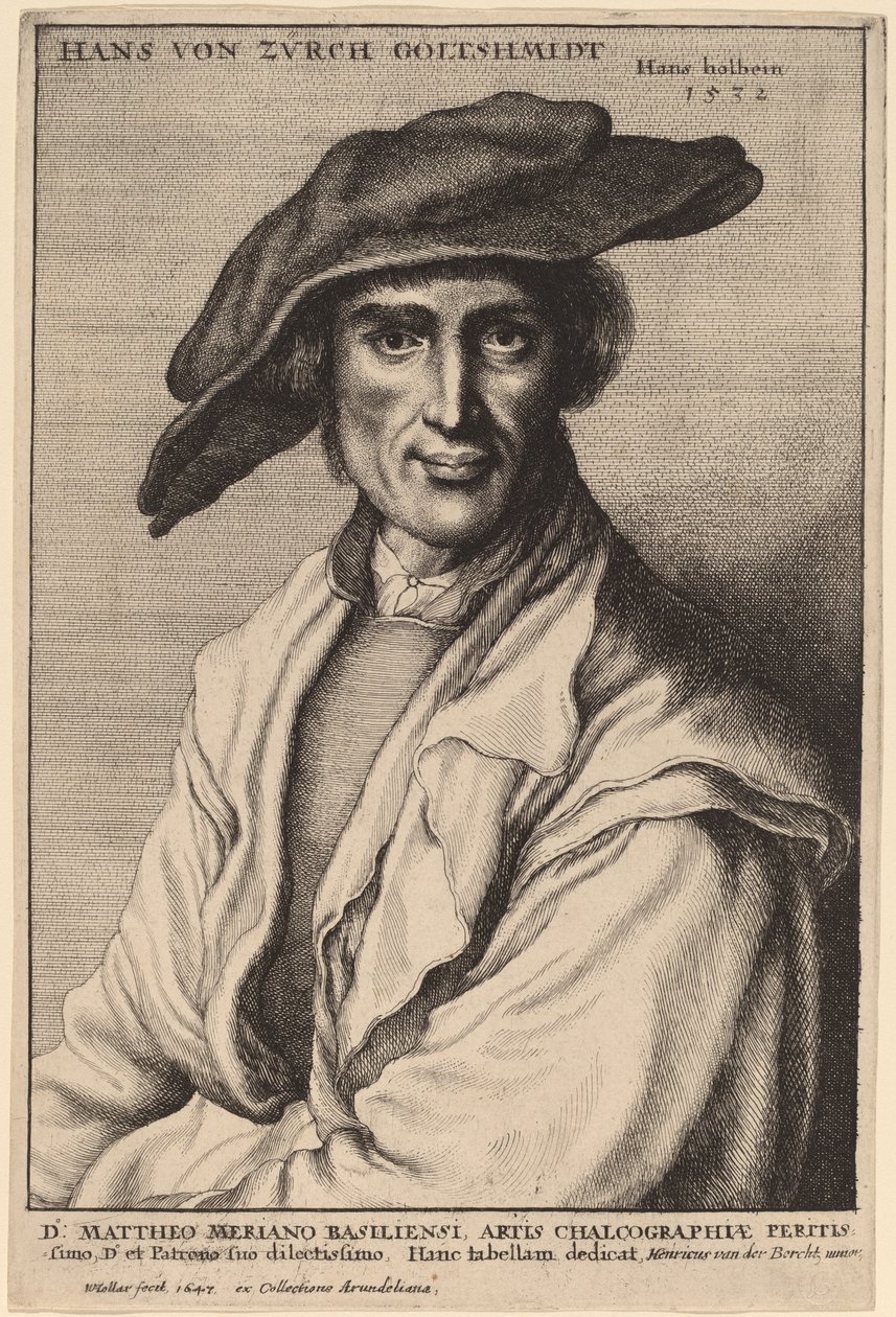 Hans von Zurch, kultaseppä tekijältä Wenceslaus Hollar after Hans Holbein the Younger