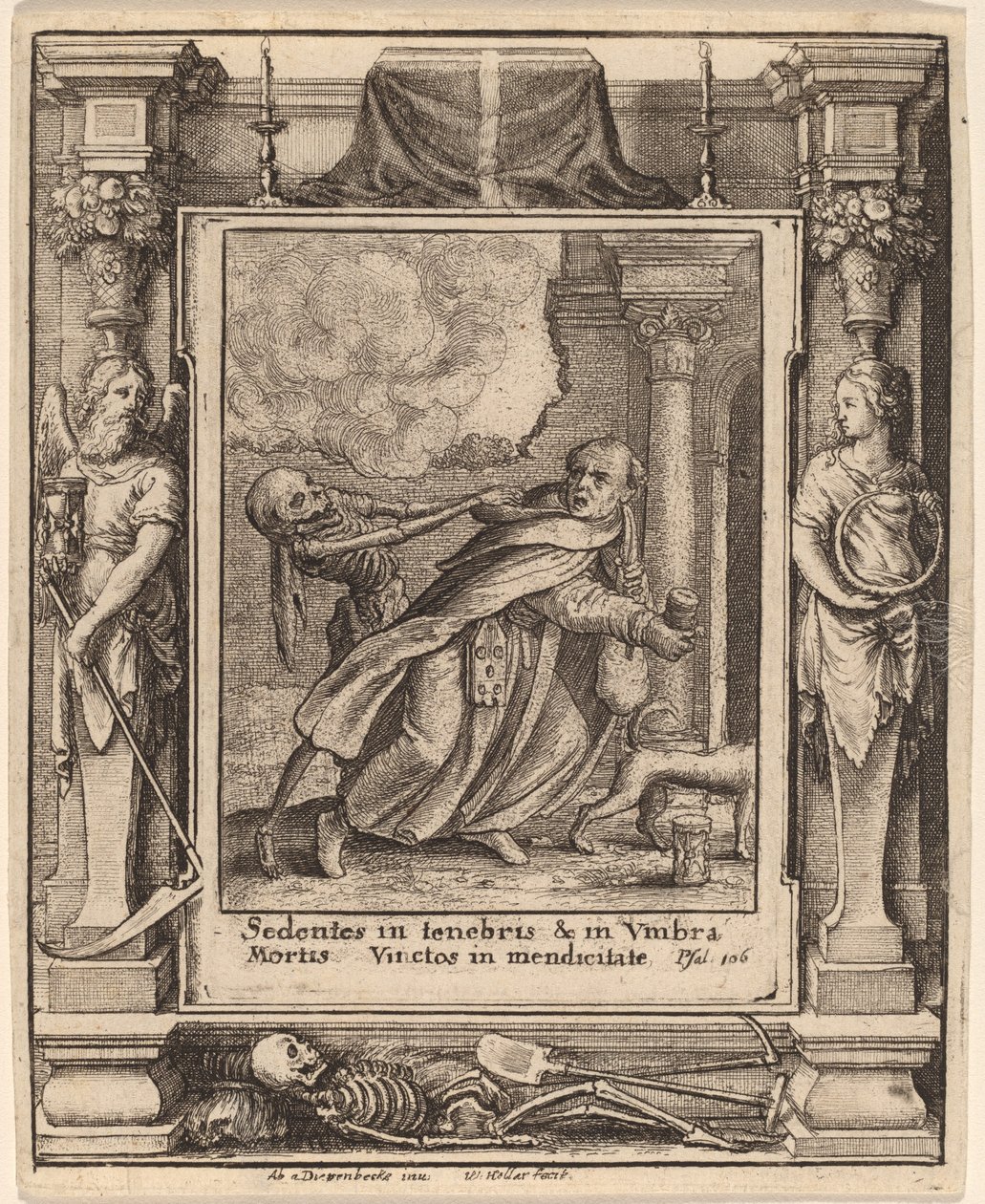 Munkki tekijältä Wenceslaus Hollar after Hans Holbein the Younger after Abraham van Diepenbeeck