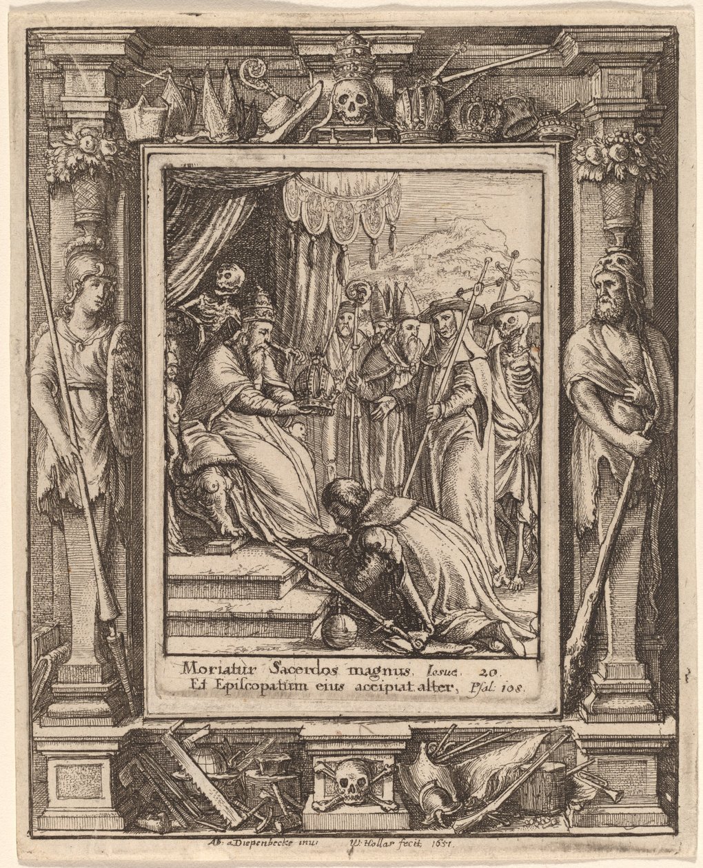 Paavi tekijältä Wenceslaus Hollar after Hans Holbein the Younger after Abraham van Diepenbeeck
