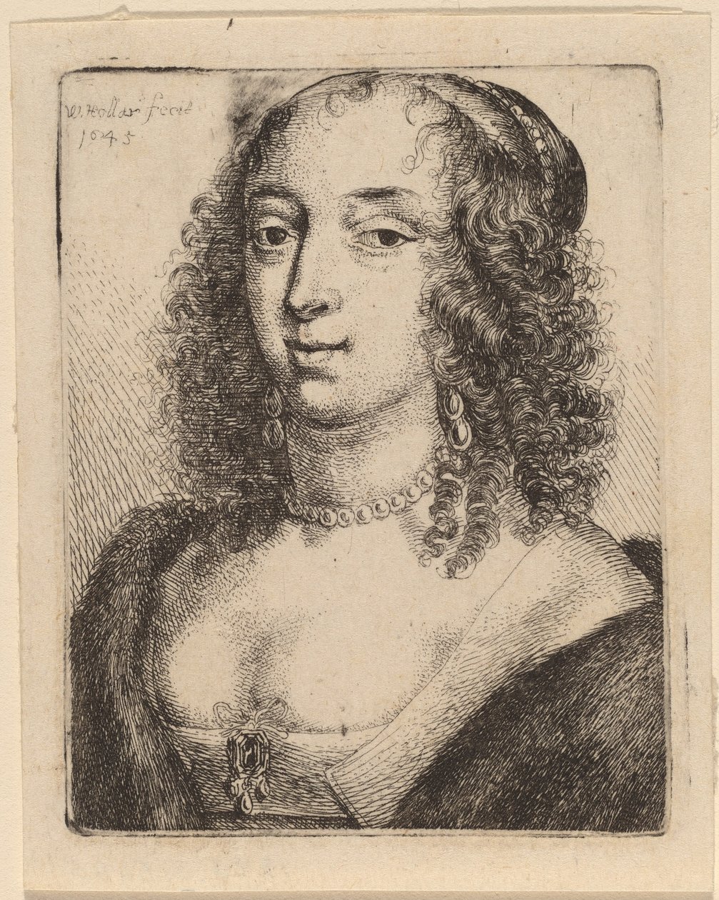 Lennoxin herttuatar tekijältä Wenceslaus Hollar after Sir Anthony van Dyck