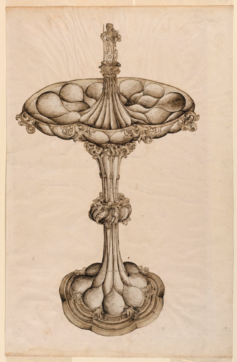 Piirustus, hopeinen keskipiste, 1498 tekijältä Wenzel von Olmütz