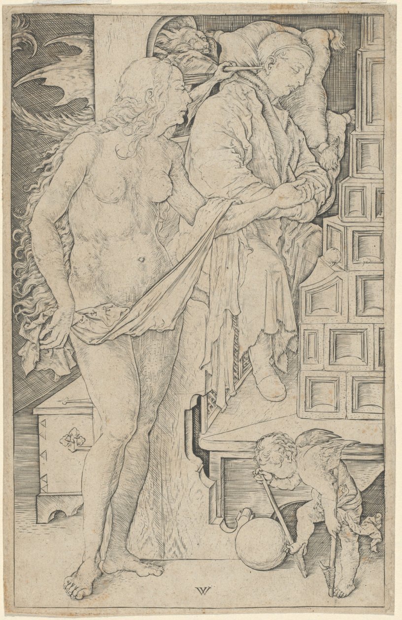 Tohtorin unelma tekijältä Wenzel von Olmutz, after Albrecht Dürer