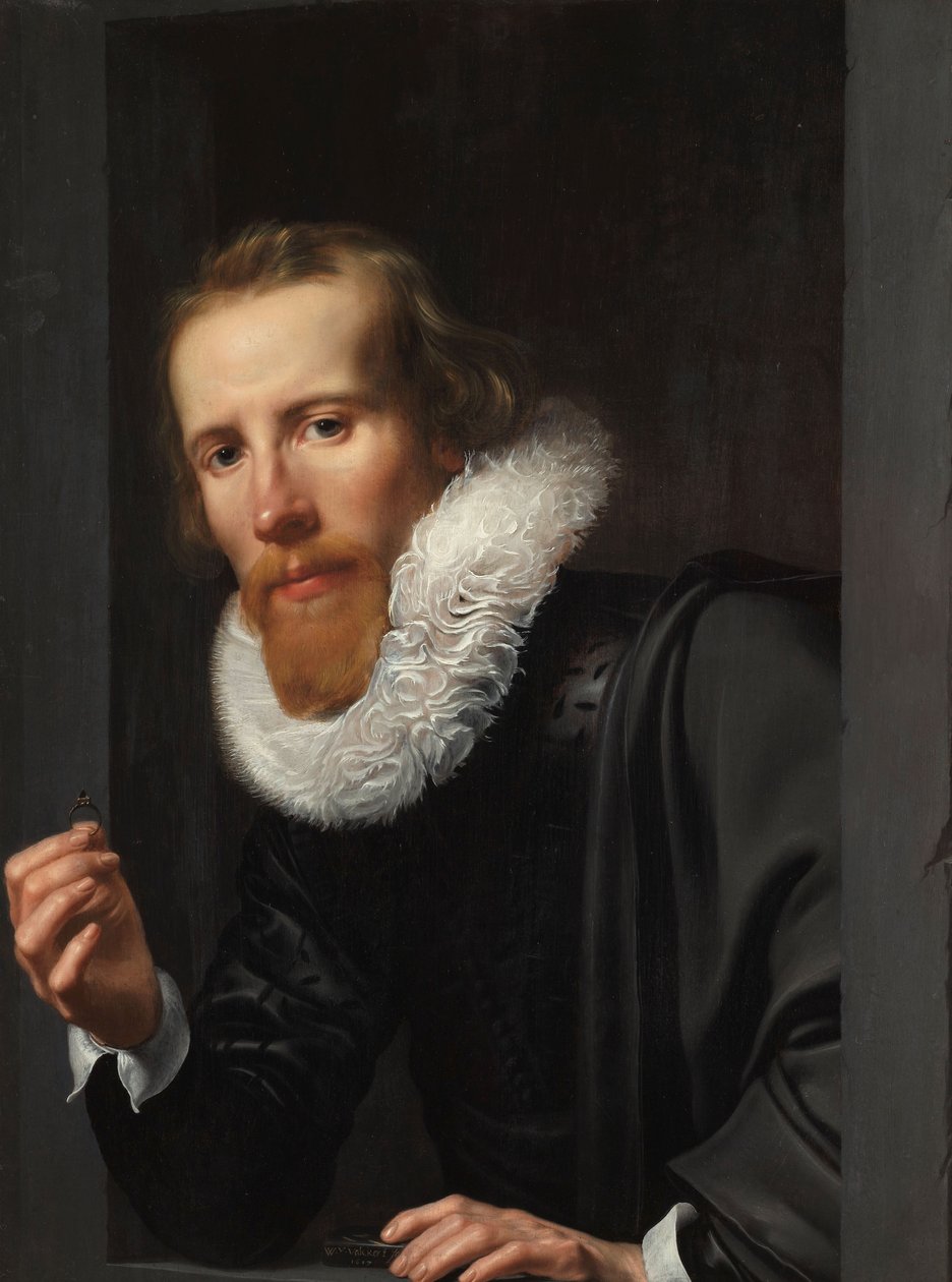 Muotokuva kultasepästä, luultavasti Bartholomeus Jansz van Assendelft, 1617 tekijältä Werner van den Valckert