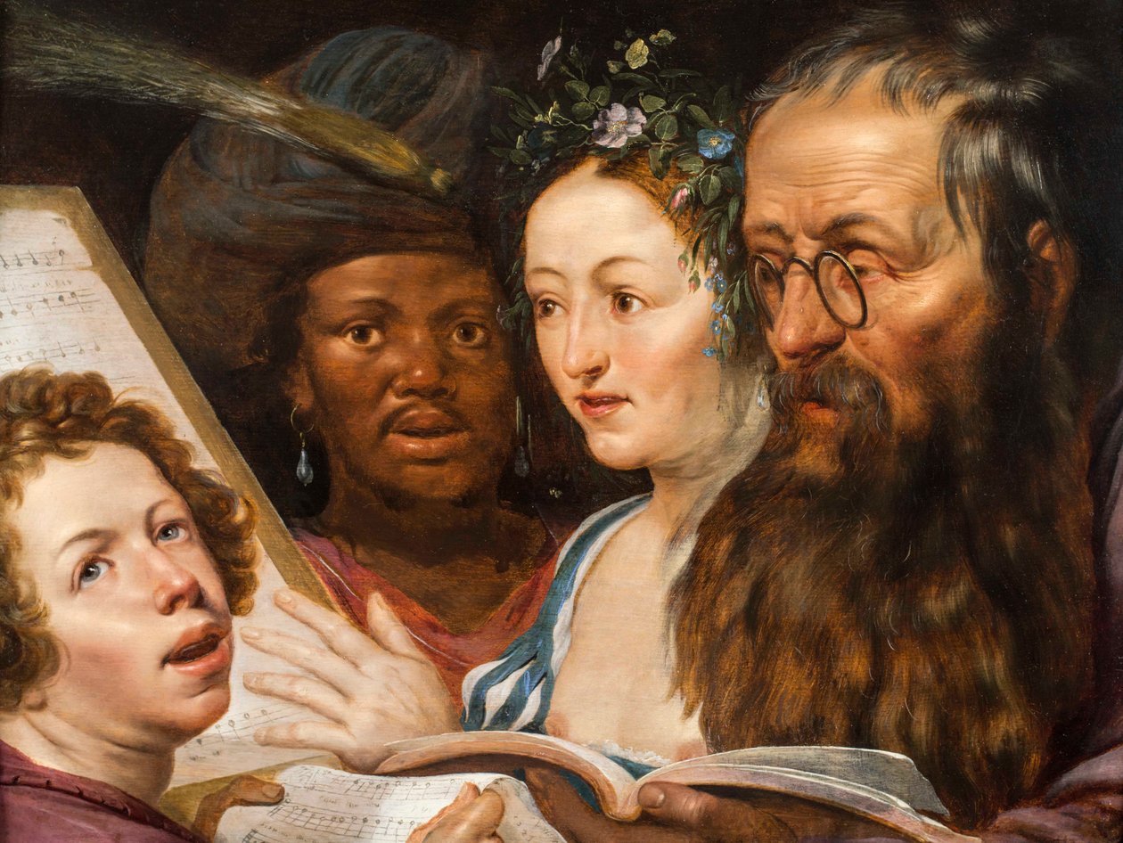 Allegoria musiikista, 1625 tekijältä Werner Jacobsz van den Valckert