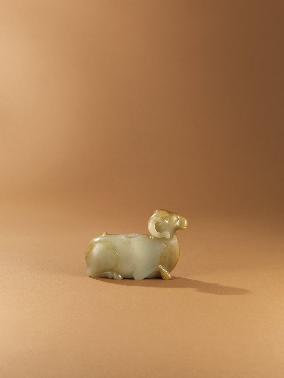 Pässin muotoinen vesipannu (celadon jade) tekijältä Western Han Dynasty Chinese School