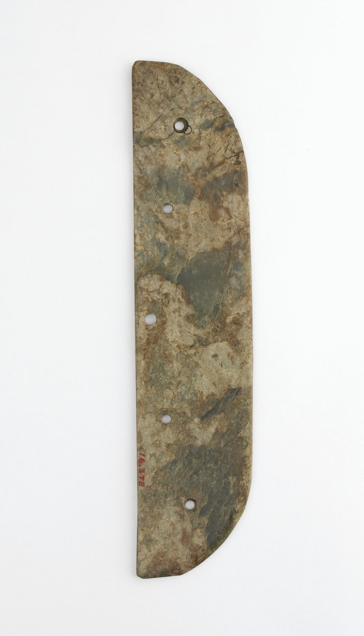 Seremoniallinen väline (jade) tekijältä Western Zhou Dynasty Chinese School