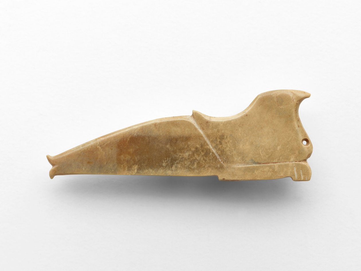Riipus linnun muodossa, n. 1050-n. 950 eKr. (jade) tekijältä Western Zhou Dynasty Chinese School