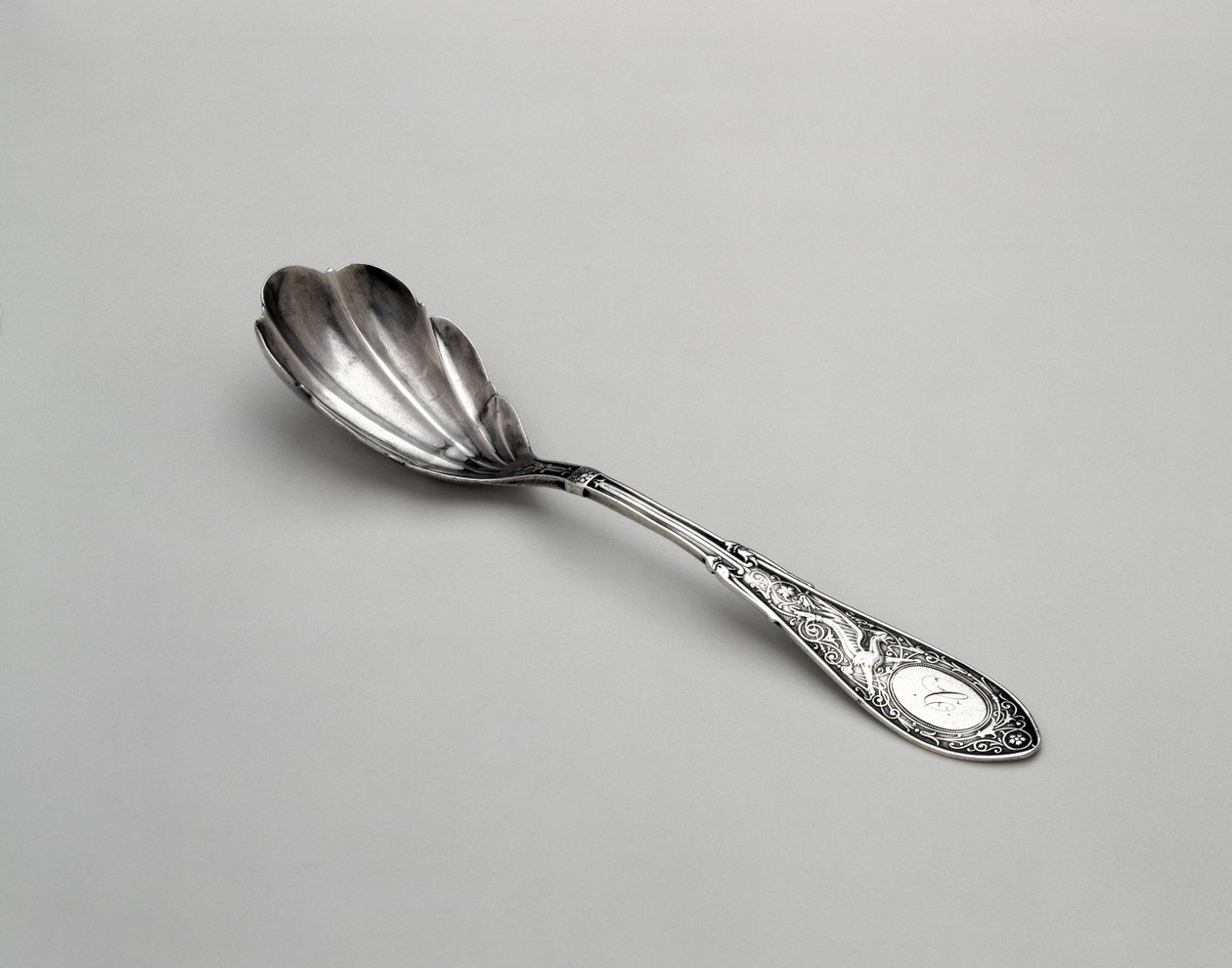 Sokerialusikka, c. 1875 (hopea) tekijältä Whiting Manufacturing Company