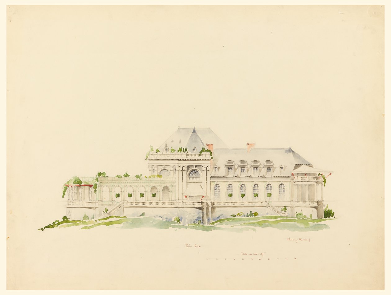 Elevació cap a Polo Grounds, Clubhouse, Newport, Rhode Island i Golf Clubfinnish tekijältä Whitney Warren Jr.