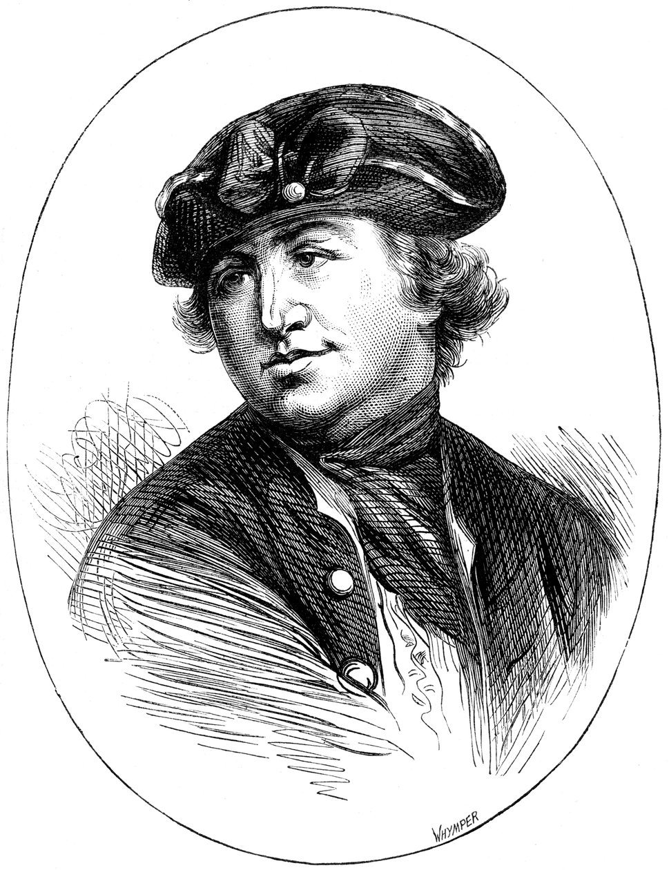 Kommodori Robert Hopkins, yhdysvaltalainen laivaston komentaja, vuodelta 1776, c1880 tekijältä Whymper