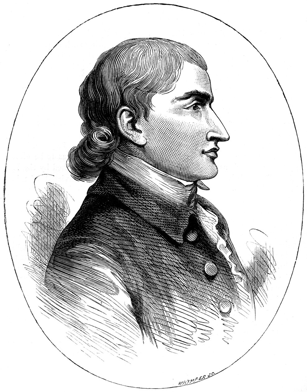 John Jay, amerikkalainen valtiomies, painoksesta, joka julkaistiin vuonna 1783, c1880. tekijältä Whymper
