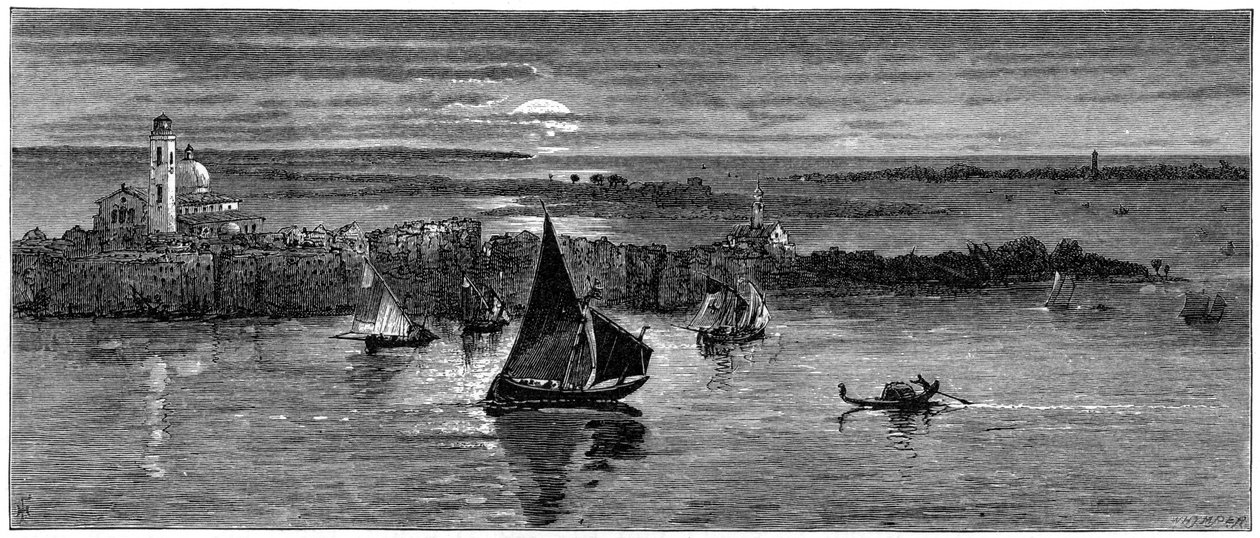 Merinäköala Venetsiasta, 1800-luku. tekijältä Whymper